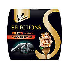 SHEBA Selections Filets In Broth - Premium Cat Meal Complement, 1.3 OZ