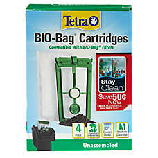 Tetra BIO-Bag? Aquarium Cartridges - Biological Aquarium Filter Media for Fish Tanks