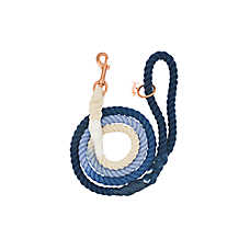 Sassy Woof Ombre Blue Dog Rope Leash: 5-ft long