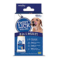 Vetality Dog Twist + Lick Well Gel 8-in-1 Supplement - Beef Flavor, 2.3 oz