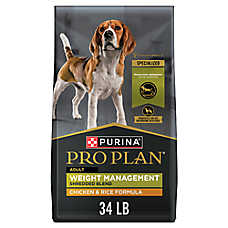 Purina Pro Plan Weight Management Dry Dog Food, Shredded Blend Chicken and Rice Formula