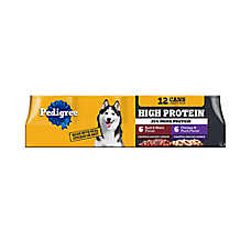 Pedigree? High Protein Adult Wet Dog Food - Chicken Duck & Beef Bison Variety Pack, 12 Count
