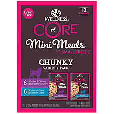 Wellness? CORE? Mini Meals Small Bred Chunky All Life Stage Wet Dog Food - Variety Pack