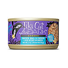 Tiki Cat After Dark Wet Cat Food - Shreds, In Broth, 3 OZ