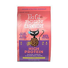 Tiki Cat? Born Carnivore? High Protein for Cats & Kittens Food - Chicken & Herring & Salmon, Non-GMO
