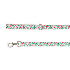Top Paw? Rose Dog Leash, Pink, Green & White Dog Leash, Walking Dog Leash, 4' Long