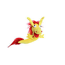 MIGHTY Dragon Yellow Dog Toy