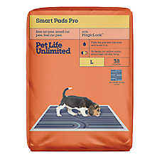 Pet Life Unlimited? Large Smart Pads Pro, Enzymatic Odor Eliminating Formula, Fresh Clover Scent
