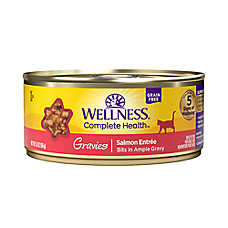 Wellness? Complete Health Adult Cat Wet Food - Grain Free, Gravies, 5.5 Oz