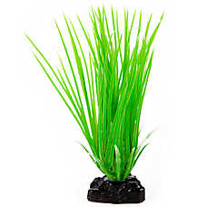 Top Fin? Artificial Grass Aquarium Plant - Fish Tank Plant Decor - 4 in
