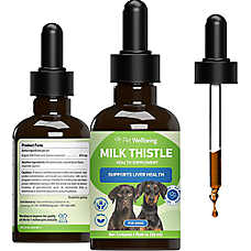 Pet Wellbeing Milk Thistle Liquid Liver Dog Supplement