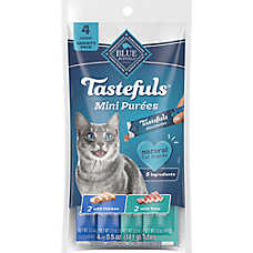 Blue Buffalo Tastefuls Mini Pur��es Cat Food Complement Variety Pack