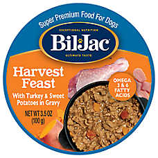 Bil-Jac? Harvest Feast Adult Wet Dog Food - Turkey & Sweet Potatoes in Gravy, 3.5 oz