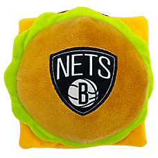 Pets First Brooklyn Nets Plush Hamburger Dog Toy