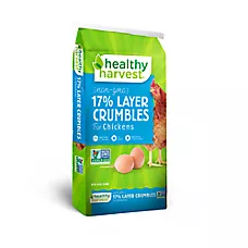 Healthy Harvest® Non-GMO 17% Layer Crumbles - Chicken Layer Feed