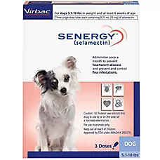 Senergy Topical for Dogs 5.1 - 10 lbs (Lavender Box), 3 Month Supply