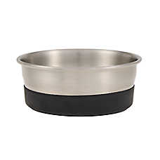 Top Paw? Stainless Steel Black Rubber Dog Bowl 12oz, 27oz