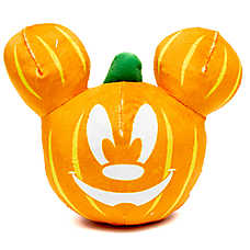 Buckle-Down Mickey Mouse Pumpkin Face Plush Dog Toy