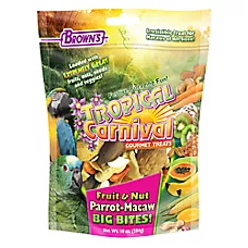 Brown's® Tropical Carnival® Fruit and Nut Parrot Big Bites - Pet Bird Treats