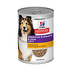 Hill's? Science Diet? Sensitive Stomach & Skin Adult Wet Dog Food - Chicken & Vegetable, 12.8 oz