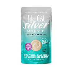 Tiki Cat - Senior, Wet Food, Silver, Mousse, 2.8 OZ