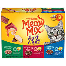 Meow Mix Surf N Turf - Variety Pack, 12 CT, 33 OZ