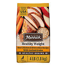 Merrick? Healthy Weight Adult Dry Dog Food - Natural, Healthy Grains, Real Chicken & Brown Rice