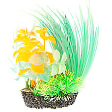 Top Fin? Artificial Glow Landscape Aquarium Plant - Fish Tank Plant Decor - 6 in