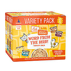 Weruva Cats in the Kitchen Originals Word From The Bird! Wet Cat Food - Variety Pack, 12 Count
