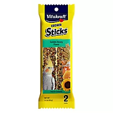 Vitakraft® Crunch Sticks Golden Honey Cockatiel Treat - Crunchy Treat Sticks