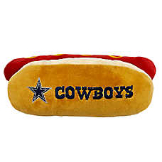 Pets First Dallas Cowboys Plush Hot Dog Dog Toy