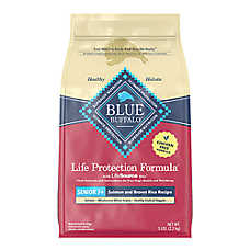 Blue Buffalo Life Protection Formula Salmon Senior Dry Dog Food, Chicken Free