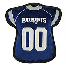 Pets First New England Patriots Jersey Tough Dog Toy