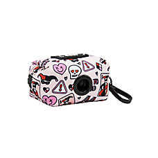 Sassy Woof Dog Waste Bag Holder, Harley Quinn Bag Holder W/ Carabiner Clip For Convenient Access