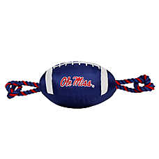 Pets First Ole Miss Football Rope Dog Toy