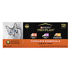Purina Pro Plan Complete Essentials Adult Wet Cat Food - Antioxidants, High-Protein, 12 Count, 36 OZ