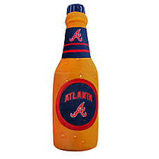 Pets First Atlanta Braves Plush Bottle Dog Toy