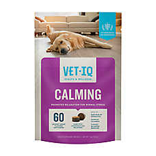 VetIQ Dog Calming Soft Chews, Stress & Anxiety Support, Hickory Smoke Flavor, 60 Count