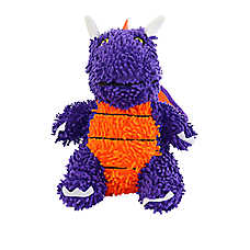 MIGHTY Microfiber Ball Med Dragon Purple Dog Toy