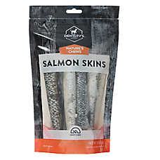 Dentley's Natural Chews Salmon Skins 6 Inch 3 OZ