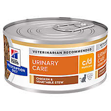 Hill's? Prescription Diet? c/d Multicare Urinary Care Wet Cat Food - Chicken & Vegetable Stew