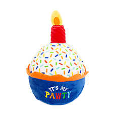 Celebrations Buttons & Bones - Birthday Cupcake Dog Toy