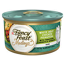 Fancy Feast? Medleys Adult Cat Wet Food - White Meat Chicken Primavera, Pate, 3 OZ