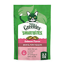 Greenies&trade; Feline Greenies SmartBites Skin & Fur Health Adult Cat Treats - Salmon