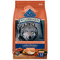 Blue Buffalo Wilderness High Protein, Chicken Large Breed Adult Dry Dog Food, Grain-Free