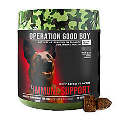 Operation Good Boy Dog Immunity Supplement, Natural Ingredients, Beef Liver Flavor, 90 Count