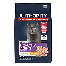 Authority? Everyday Health Indoor Senior Cat Dry Food - Chicken & Rice, With-Grain