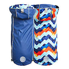 GF PET? Elasto-fit? Printed Reversible Dog Raincoat
