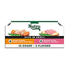 Nutro Natural Choice&trade; Cuts in Gravy Adult Wet Dog Food - Grain Free, Variety Pack, 12 Count