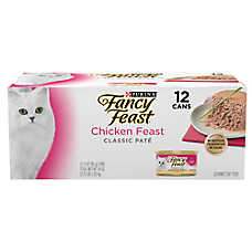 Fancy Feast Wet Cat Food - Chicken Feast, Classic Pate, 12 CT, 36 OZ